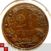 Schitterende 2 ½ cent 1890 - 1