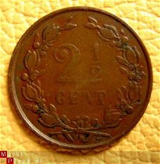 Schitterende zeldzame 2 ½  cent 1894