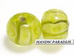 Lampwork Glas Bead 10mm Lime Per Stuk - 1 - Thumbnail