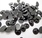 20 oval black resin, 10 mm - 1