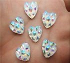 5 resin heart spike white, 12 mm - 1