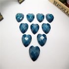 5 resin crack heart dark blue, 12 mm