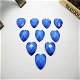5 resin crack heart blue, 12 mm - 1 - Thumbnail