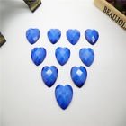 5 resin crack heart blue, 12 mm