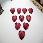 5 resin crack heart red, 12 mm