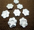 10 rhinestone flower clear, 16 mm