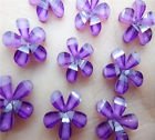 10 resin flower purple, 10 mm - 1