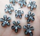 10 resin flower black, 10 mm - 1