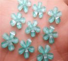 10 resin flower teal, 10 mm - 1