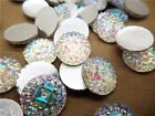 5 resin round topper clear, 12 mm