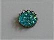 5 resin round flower blue, 12 mm - 3 - Thumbnail