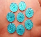 5 resin round swirl blue, 12 mm - 1