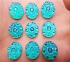 5 resin round stone blue, 12 mm - 1