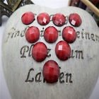 5 resin round crack red, 12 mm