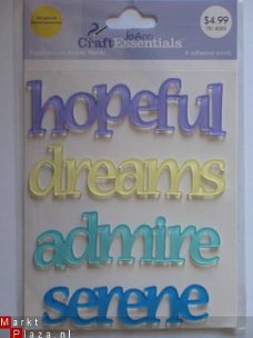 OPRUIMING: jo ann acryle words inspirational