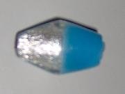 Glas Bead Silver Foiled 43 x 20mm - 1