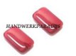 Glass Beads Plat Rood 19 x 12mm - 1 - Thumbnail