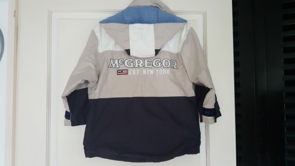 McGregor blauw beige zomer jas met capuchon maat 116 - 5