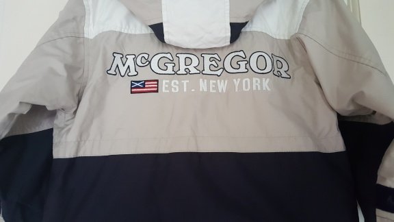 McGregor blauw beige zomer jas met capuchon maat 116 - 6