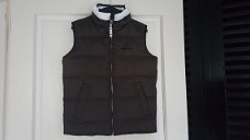 Gaastra donker bruine donzen bodywarmer maat 128 nieuwstaat