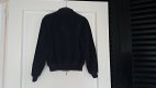 Armani diep donker blauwe suede bomber jack maat 8/128 - 3 - Thumbnail