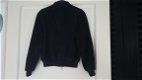 Armani diep donker blauwe suede bomber jack maat 8/128 - 4 - Thumbnail