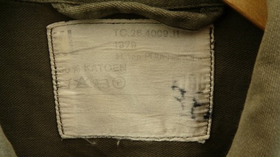 Jas, Gevechts, Uniform, M78, Koninklijke Landmacht, NORTHAG, maat: 100, 1979.(Nr.14) - 3