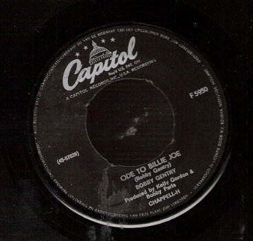 Bobbie Gentry - Ode To Billy Joe - C&W - vinylsingle - 1