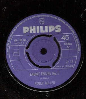 Roger Miller - Engine, Engine no 9 - C&W - vinylsingle - 1