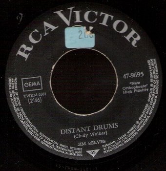 Jim Reeves - Distant Drums - My Juanita- C&W - vinylsingle - 1