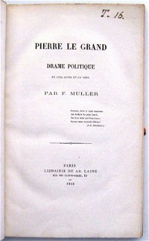 Pierre le Grand 1868 Muller - Gesigneerd Drama Rusland - 4