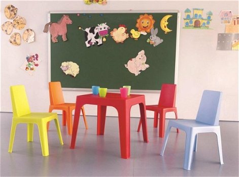 Design kinder stoelen Julieta div. kleuren stapelbaar - 4
