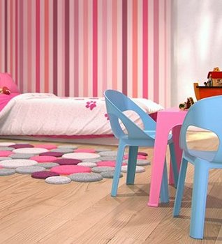 Design kunststof kindertafel Rita, diverse kleuren - 6