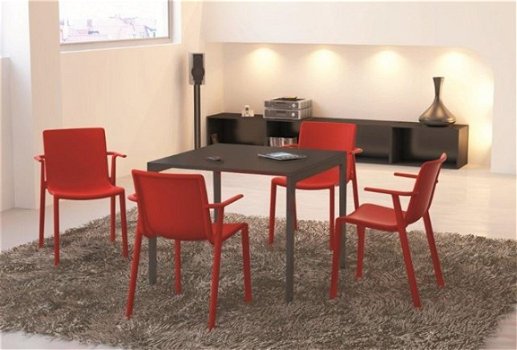 Kunststof design stoel Ka in diverse kleuren - 4