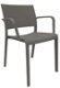 Nieuw kunststof design stoel Fi met smalle arm, div kleuren. - 3 - Thumbnail