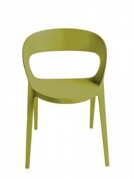 Kunststof design stoel Carla, aparte kuiipstoel - 4
