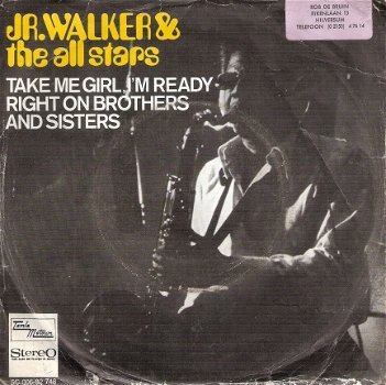 Jr. Walker and the All Stars- Take Me Girl, I'm Ready- Tamla Motown vinyl single - 1