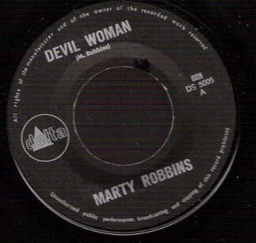 Marty Robbins -Devil Woman -April Fool's Day-1963 country vinylsingle Holland pressed - 1