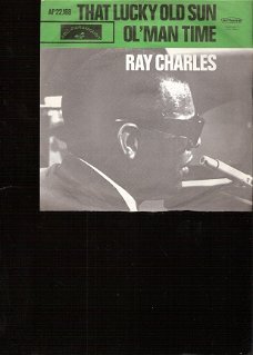 Ray Charles- That Lucky Old Sun - vinylsingle 1963 Soul/ R&B - front of original PS