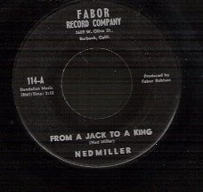 Ned Miller -From a Jack To A King -Parade of Broken Hearts-C&W vinylsingle -US press 1962