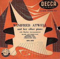 Winifred Atwell - vinyl EP Winifred Atwell And Her Other Piano:Black And White Rag & Jubilee Rag e.a