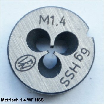 Snijplaat metrisch 1.4 WF HSS - 1
