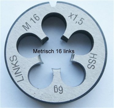 Snijplaat Metrisch 16 Links HSS - 1