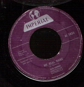 Fats Domino- Dance With Mr. Domino - Nothing New -Dutch pressed R&B vinylsingle 1962 - 1