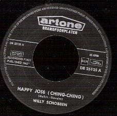 Willy Schobben -Happy Jose (ching Ching) -Mallorca -Nederlandse single 1962