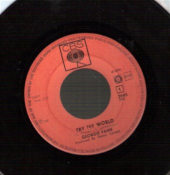 Georgie Fame -Try My World-No Thanks -1967-vinylsingle - 1