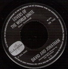 David and Jonathan-Lovers Of The World Unite- Oh My Word  -1966- vinyl single SIXTIES