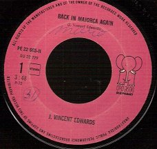 J. Vincent Edward-Back in Majorca Again- Uschi - Buschi-Pink Elephant  -1972    vinyl single