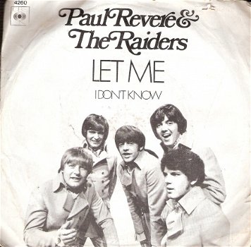 Paul Revere And The Raiders Featuring Mark Lindsay - -Let Me -1969 - vinyl single Dutch PS - 1