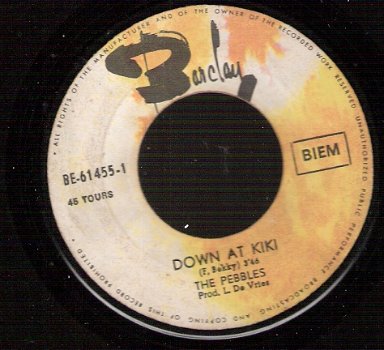 The Pebbles - Down At Kiki - Jelly Mama - BELGIAN POP 1971 - vinyl single - 1